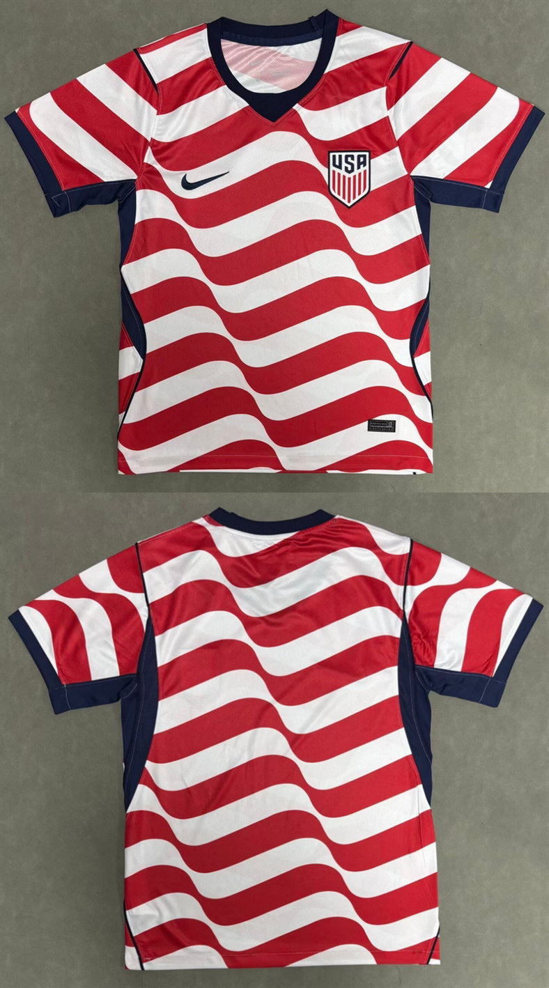 Men's United States Blank Red/White Home Jersey